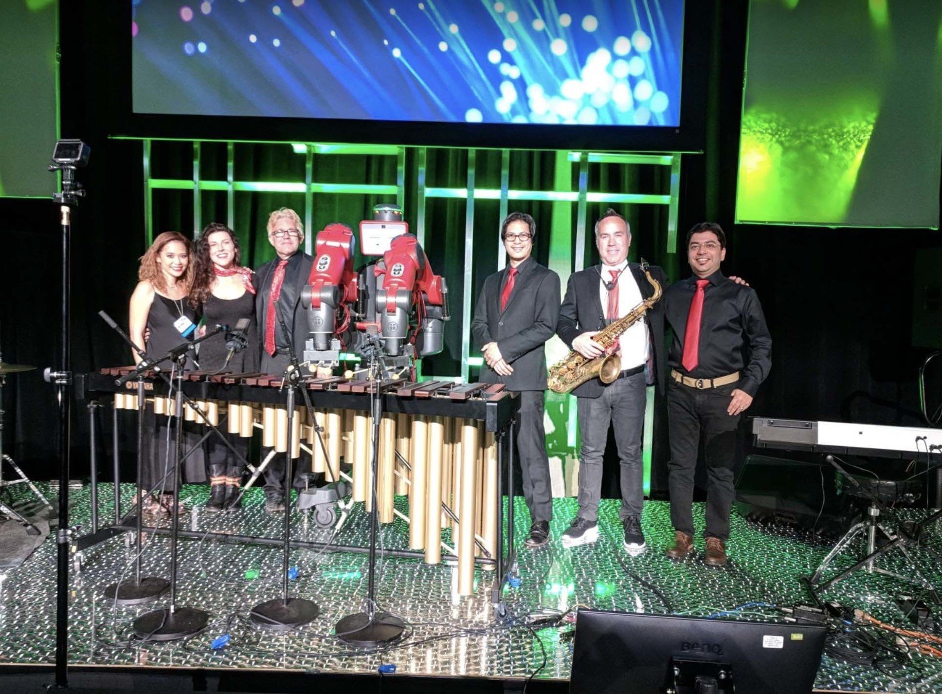 A live performance at an Accenture showcase.